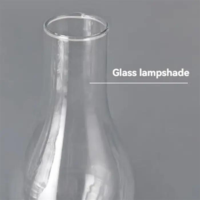 2X lampe à huile rustique Vintage verre