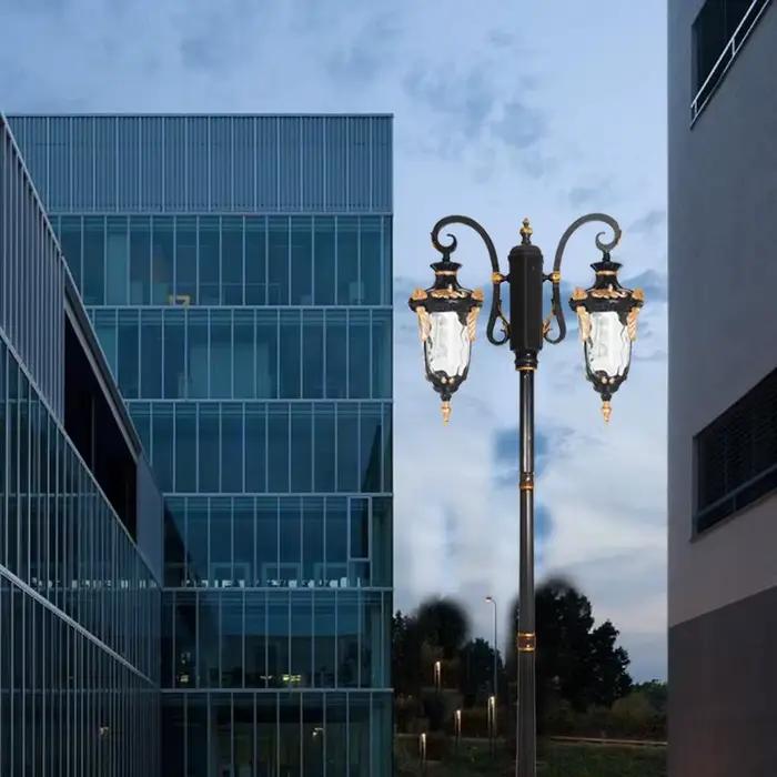 Lumières de cour extérieures étanches, parcs paysager, villas, éclairage à mât élevé, éclairage communautaire, lampadaires pour touristes, 2.6m
