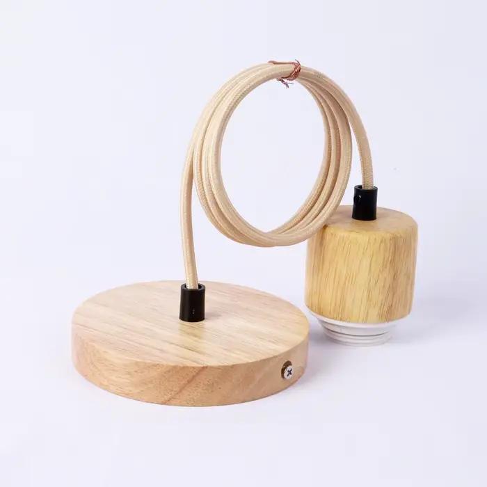 Support de lampe suspendu couleur naturelle E27