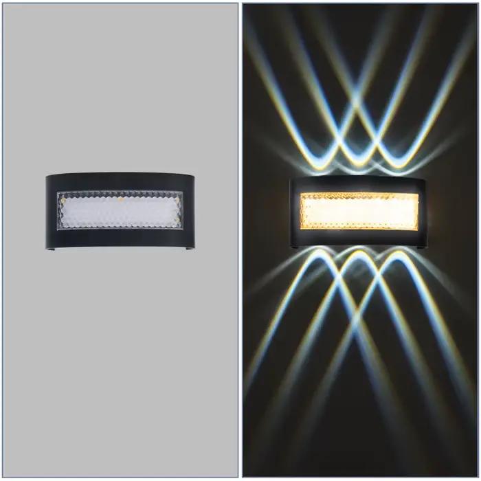 Lampe murale extérieure étanche IP65, moderne, pour cour, couloir, salon, chambre à coucher, 85-265V, éclairage vers le haut et vers le bas, lampe de décoration