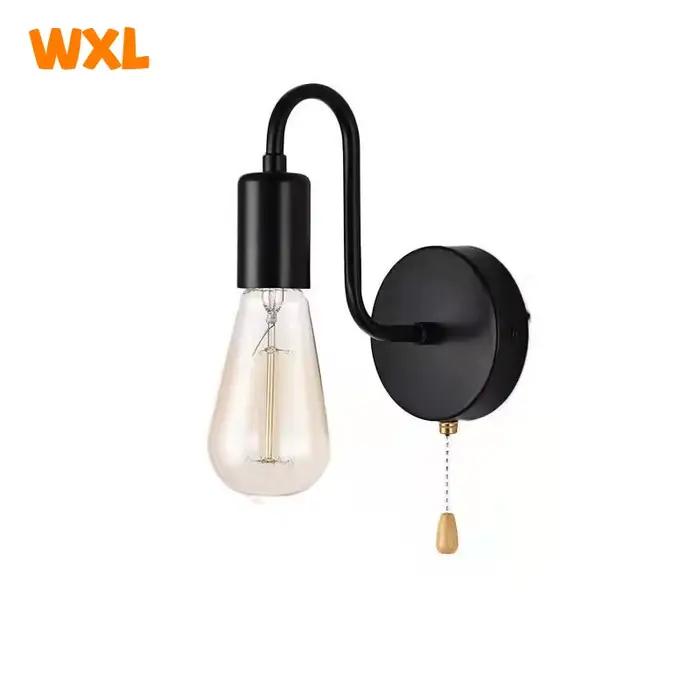Applique murale industrielle nordique fer noir E27 luminaire décoratif pour chambre salle de bain salon romantique ambiance élégante à offrir occasions spéciales