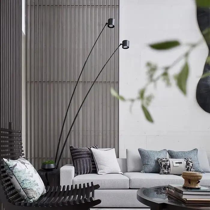 Lampe de sol LED moderne Sampei design minimaliste pour chambre hôtel salon coin entrée style élégant occassions spéciales