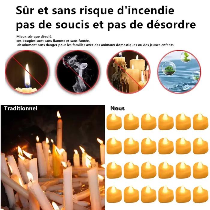 Bougie LED sans flamme pour la maison