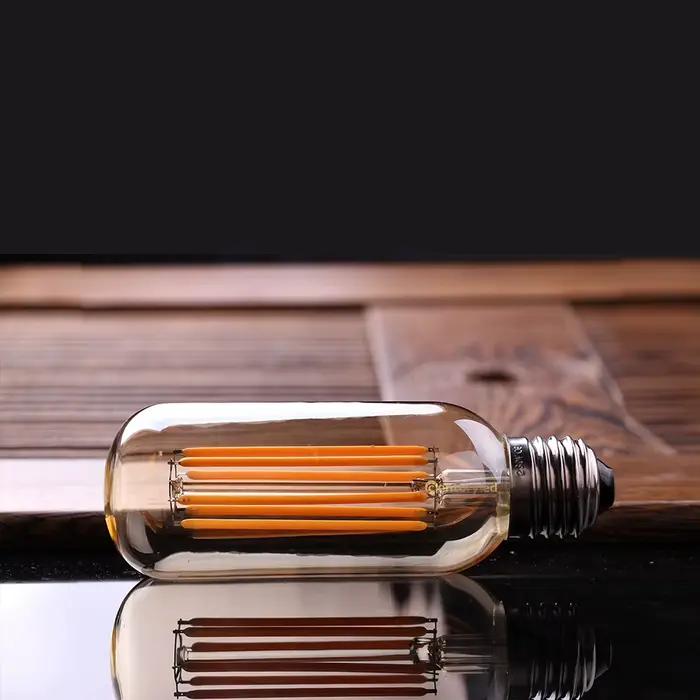 Ampoule Tubulaire à Filament Jaune Chaud pour Lustre