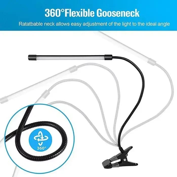 Lampe de bureau à clip LED