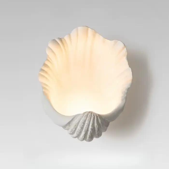 Lampe murale rétro en forme de coquille