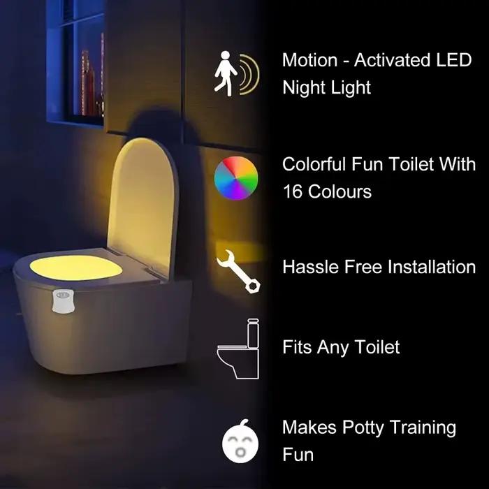 Lampe de nuit LED sans fil HOMEFISH avec détecteur de mouvement