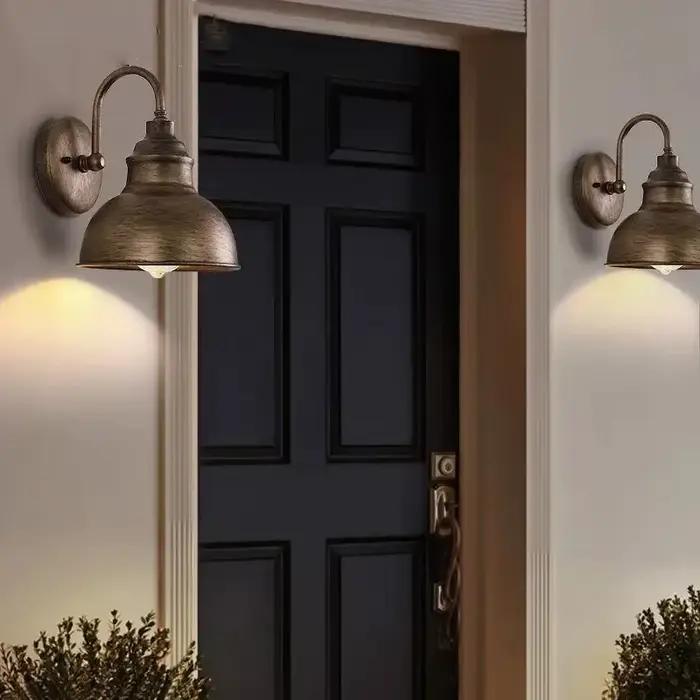DARHYN Vintage mur LED lampe Style industriel Antique fer Art extérieur couloir lumière E27 pour Restaurant hall d'entrée couloirs