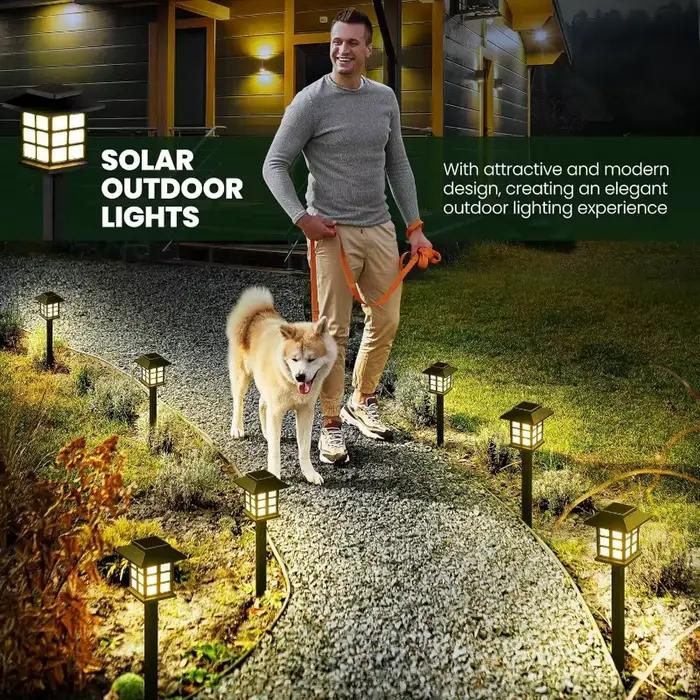 Lampe solaire LED pour pelouse