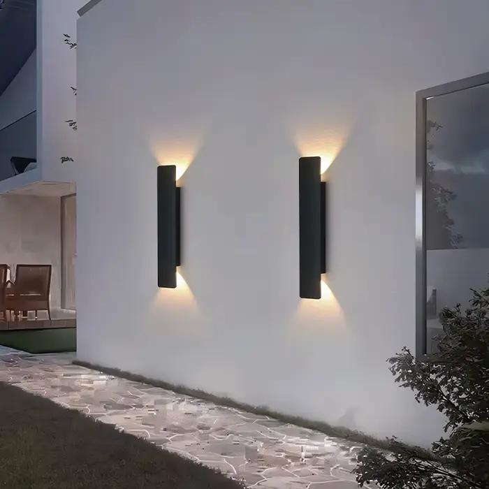 Lampes murales extérieures étanches bande appliques