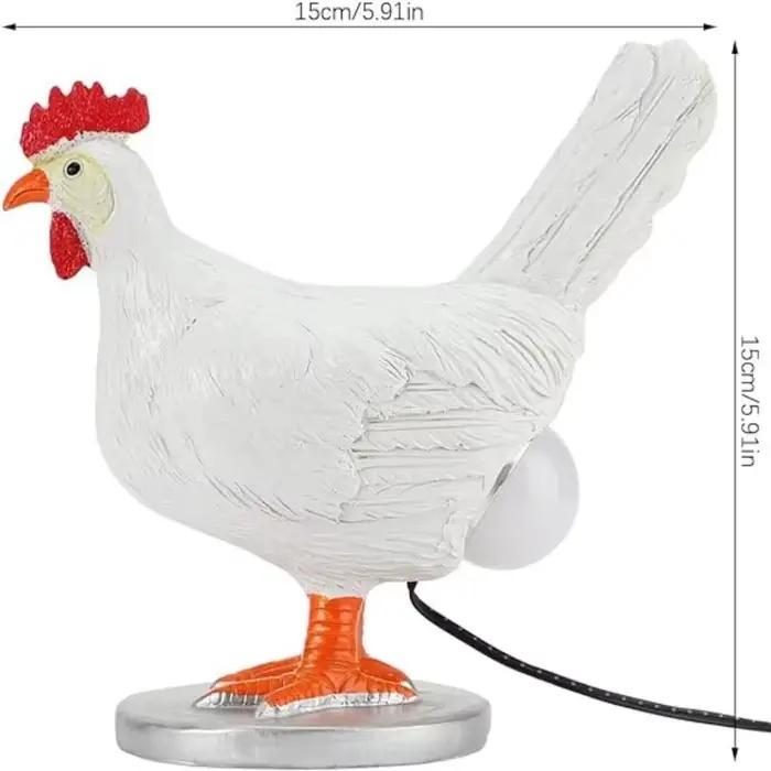 Veilleuses décoratives simulées d'animaux, décoration de pâques amusante pour la maison, fête de carnaval, lampe de poulet, veilleuse de poussin, ornements