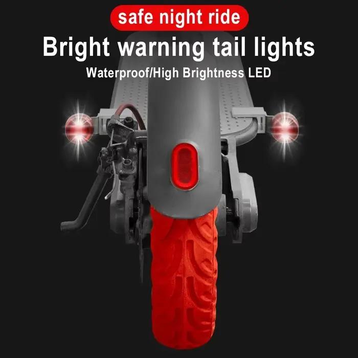 Feu arrière Flash LED pour Scooter électrique Xiaomi M365 Pro 1S Pro2 Mi3, feux arrière étanches, feux d'avertissement de sécurité nocturne pour cyclisme