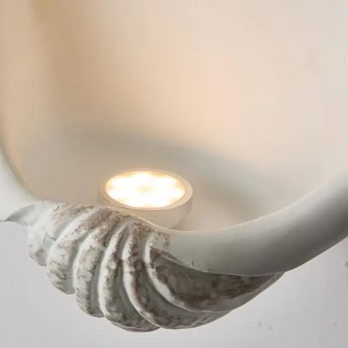 Lampe murale rétro en forme de coquille