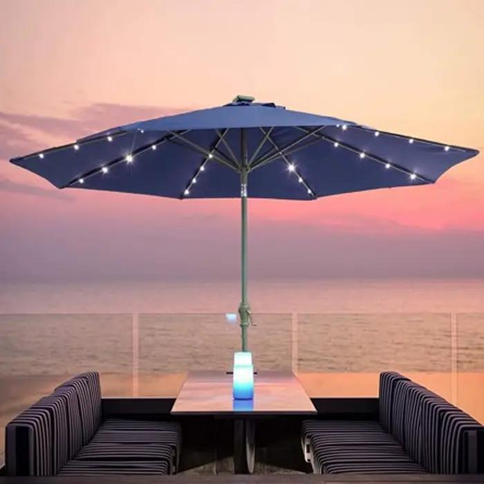 Guirlande solaire pour parapluie