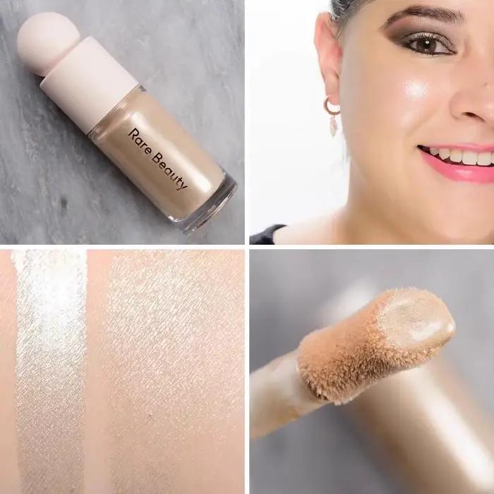 Rare beauté liquide Blush surligneur Contour finition haute brillante luminiseur maquillage Gel visage corps éclaircir paillettes Contour naturel