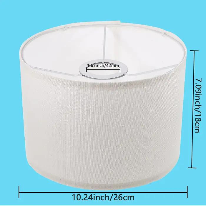 Abat-jour en forme de tambour pour lampe de table/lampe sur pied