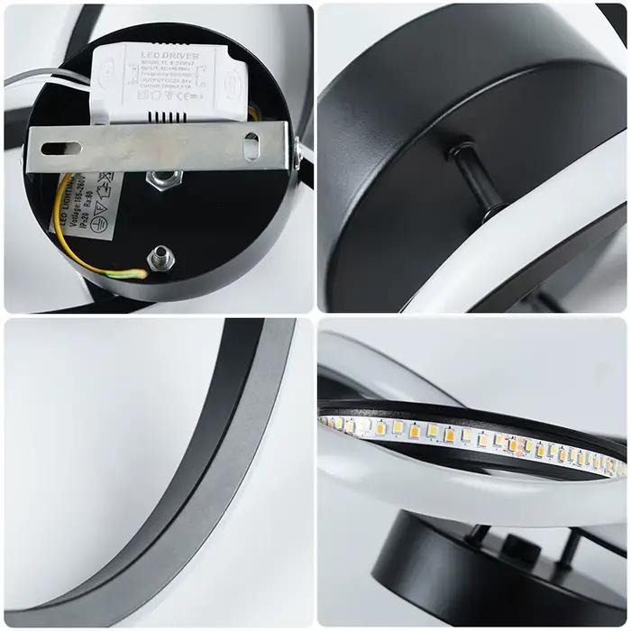 Lustre LED domestique trois couleurs