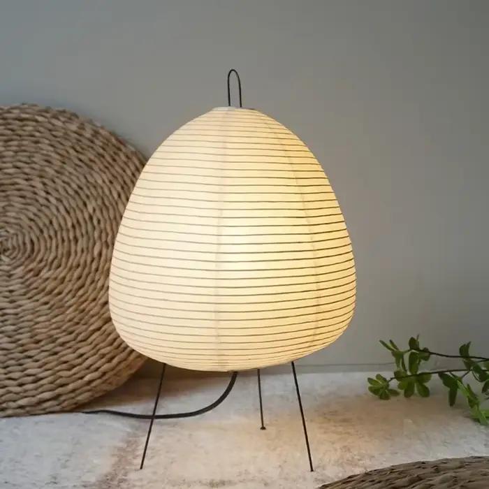 Trépied lampe de Table en papier de riz