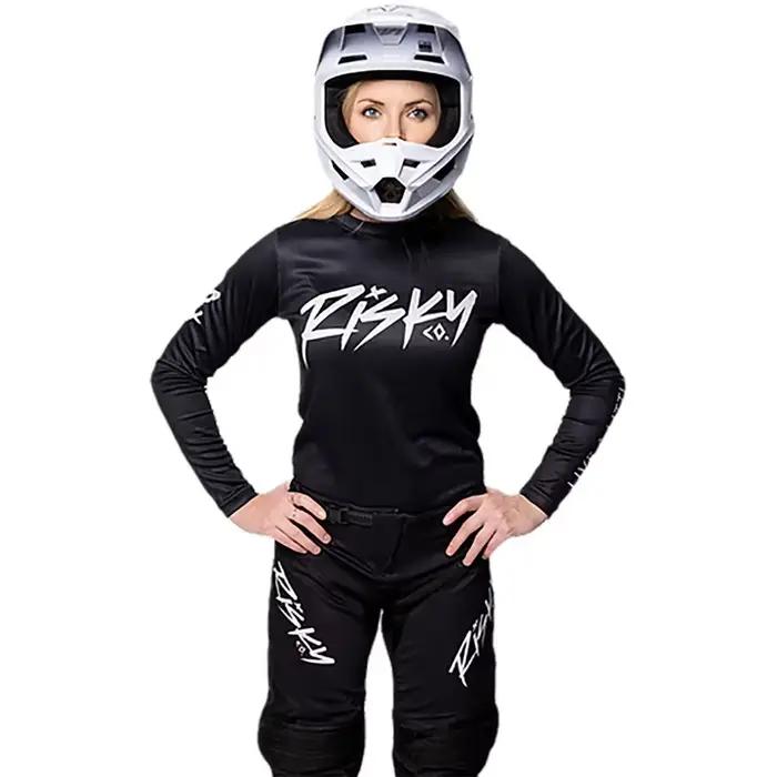 Chemise de cyclisme pour femmes, maillot de cyclisme à manches longues, vêtements de vélo d'été, maillot de Motocross, T-shirt de descente, chemise vtt enduro