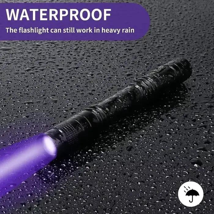 Mini lampe de poche UV Portable 395nm, lumière noire ultraviolette, stylo d'inspection d'argent avec Clip, torche de détection de taches d'urine pour animaux de compagnie