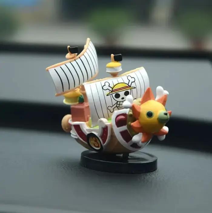 Figurine d'anime One Piece de 7 cm, modèle Luffy, bateau miniature super mignon, THOUSANDSUNNY Going Merry, figurine d'action assemblée, jouet pour les fans