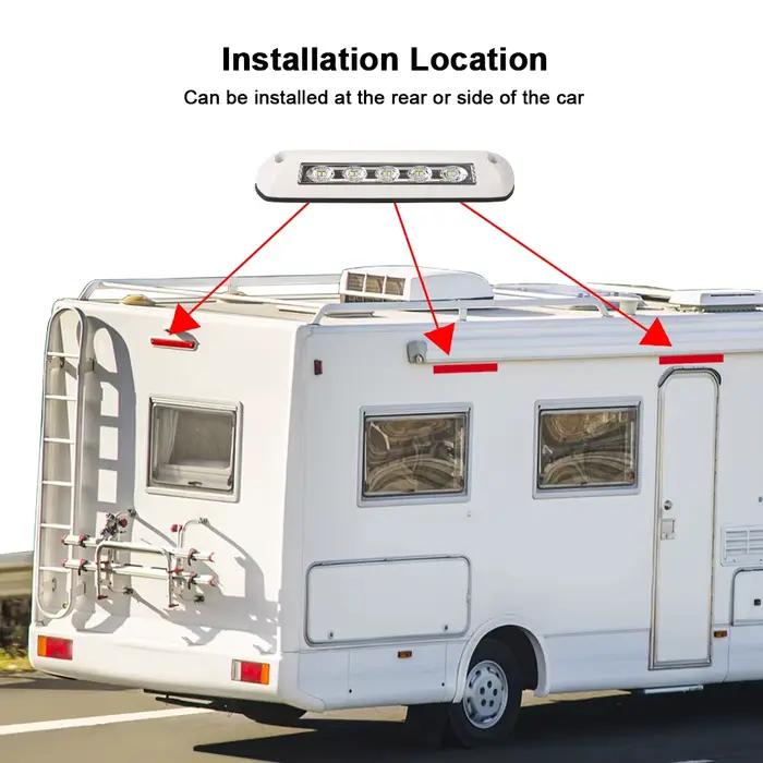 RV Van remorque lampe extérieure 12 V/24 V LED étanche auvent porche lumière caravane intérieur appliques murales