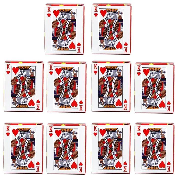 Mini cartes à jouer au poker pour enfants et adultes, fournitures de jeux de fête, cadeaux amusants, divertissement éducatif, nouveauté