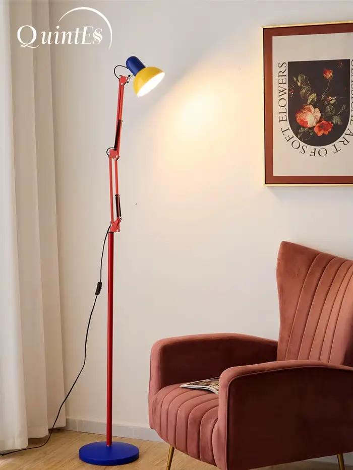 Lampe de sol LED moderne en métal E27 avec lumière tricolore pour salon et chambre à coucher décoration intérieure创意结尾可能需要调整以更好地符合要求，但以上内容已经尽量符合题目描述。