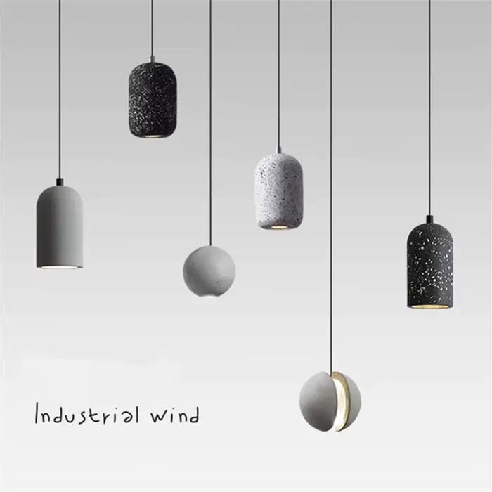 Lampe Suspendue en Béton au Design Nordique Créatif