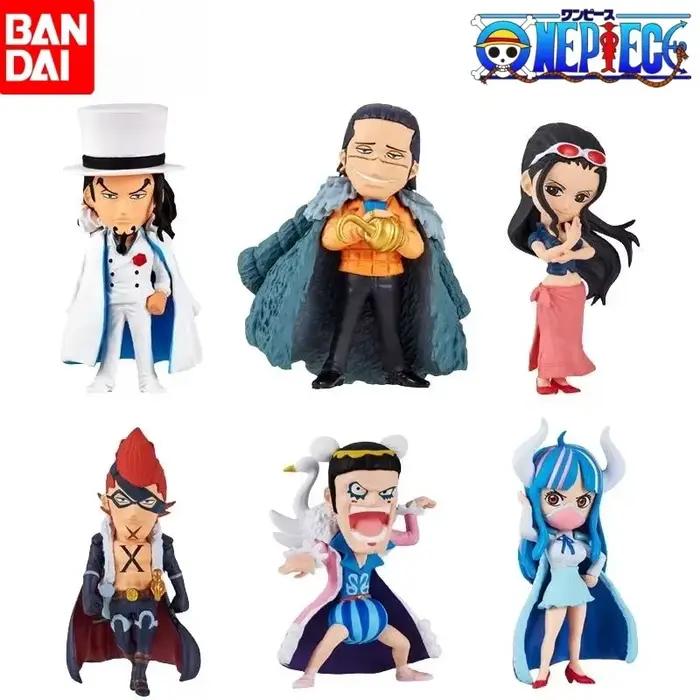Bandai Original Gashapon une pièce Onepi No Mi 09 Nico Robin Rob Lucci Bon argile Anime figurines jouets cadeaux