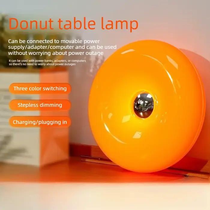 Lampe murale rechargeable en forme de donut