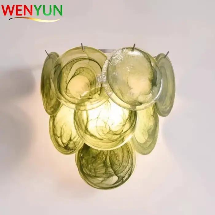 Lampe murale en verre de Murano faite à la main pour chambre à coucher