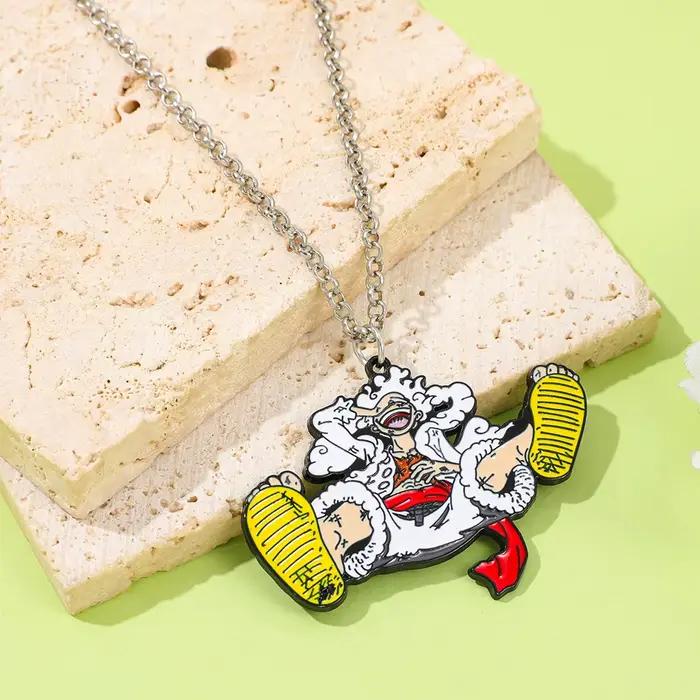 Collier pendentif Super Saiyan One Piece, accessoires de bijoux cool, cadeau pour les fans d'anime japonais