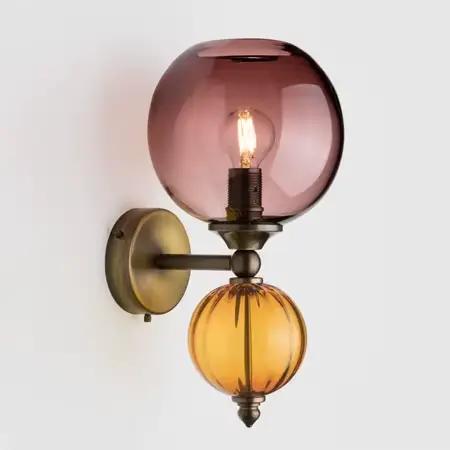 Américain rétro gris verre mur LED lampe Cottagecore décor café Bar couloir chambre chevet luminaires Hall allée appliques