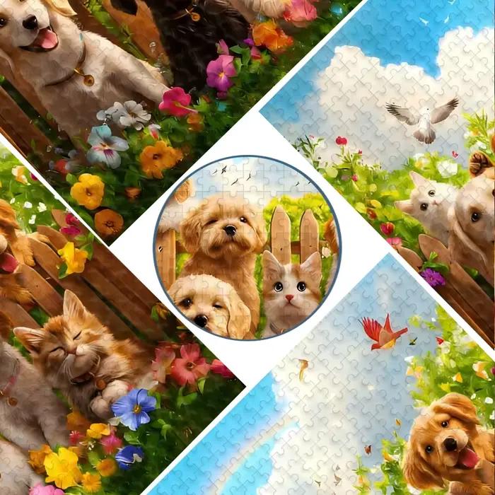 Un puzzle de haute qualité de 500/1000 pièces, parfait pour les adultes, est un jeu familial amusant qui aide à soulager le stress et est idéal pour les anniversaires.