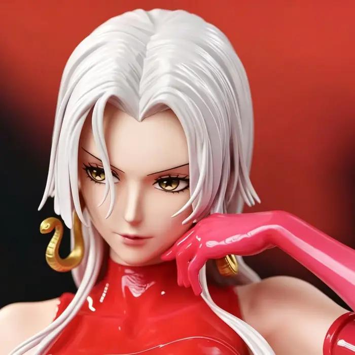Figurine d'anime One Piece Seven Warlords Boa Hancock avec deux têtes interchangeables, modèle de collection de 30 cm, ornement de bureau, cadeau