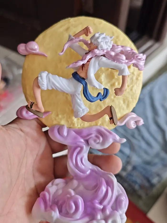 Figurine de dessin animé One Piece Nika Luffy, modèle mignon, poupée 2D, veilleuse, ornement de bureau pour étudiant, jouet, accessoire d'animation, vente en gros