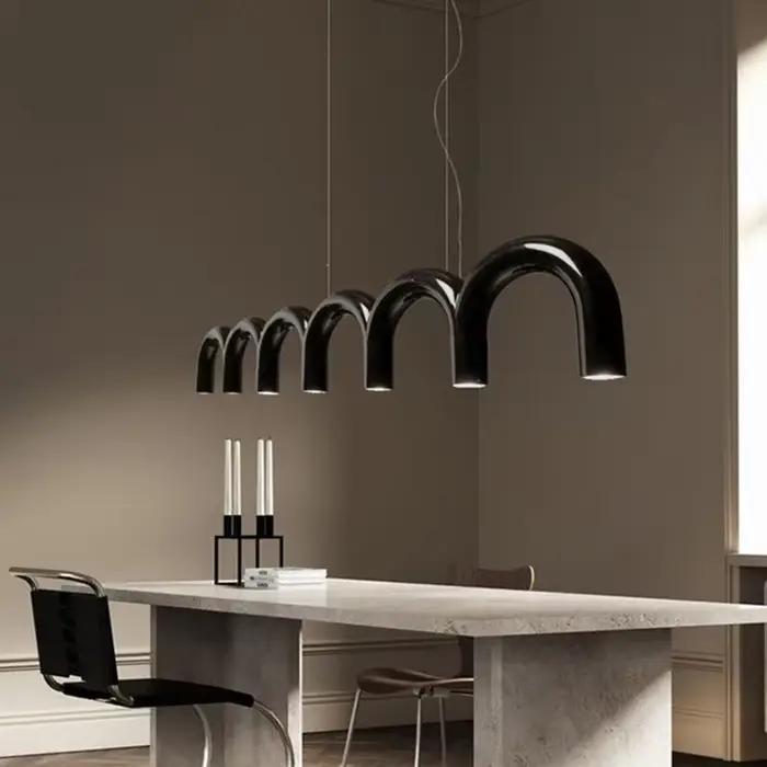 Oblure Arc lustre Post Design moderne suspension pour café salon cuisine lampe en forme de U