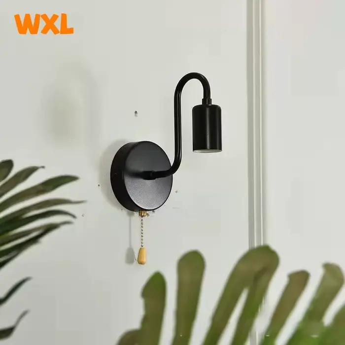 Applique murale industrielle nordique fer noir E27 luminaire décoratif pour chambre salle de bain salon romantique ambiance élégante à offrir occasions spéciales