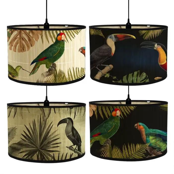 Couvercles de lampe en bambou durables