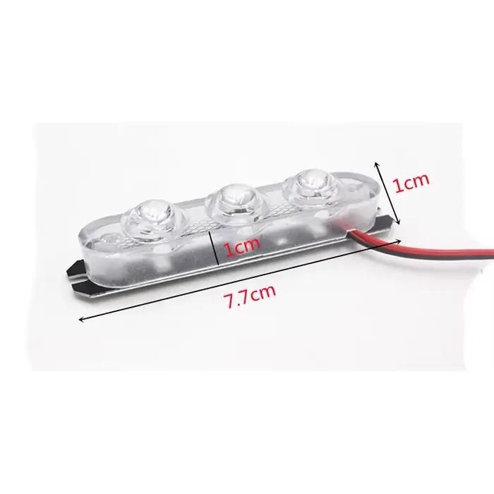 1 paire de feux stroboscopiques à 3 LED, clignotants automatiques, stroboscopes, feux de signalisation d'avertissement pour voiture et moto