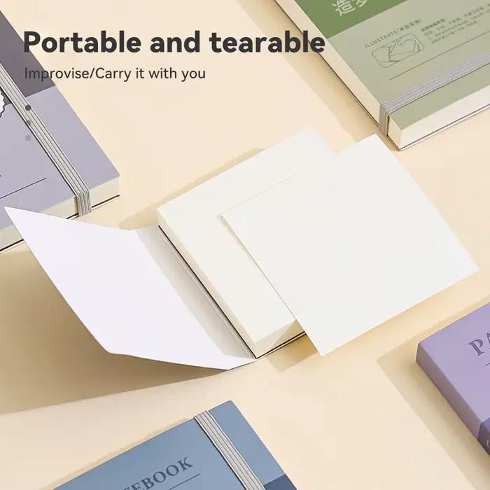 Carnet de croquis de dessin Portable, 40 feuilles, carton blanc épais, Mini livre d'art en Graphite pour peinture à l'aquarelle
