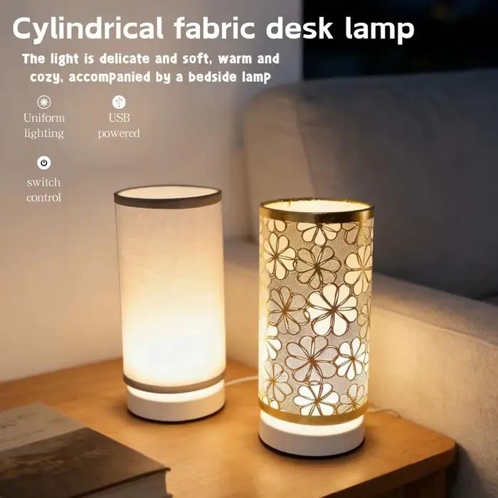 Lampe de bureau en tissu de style nordique moderne