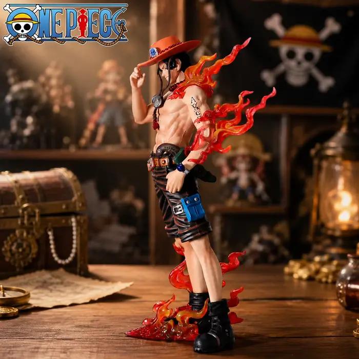 Figurine Ace, One Piece, Figurine d'anime, Marchandises d'anime, Cadeau d'anime pour l'anniversaire des amis, Statue de personnage d'anime, Ornement de bureau, Figurine de collection, Cadeau de fêtes,