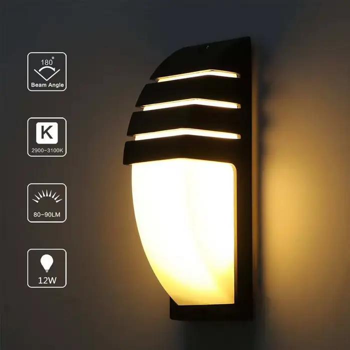 Applique murale Radar LED avec capteur de mouvement pour éclairage extérieur moderne et durable pour porch lights occasions spéciales