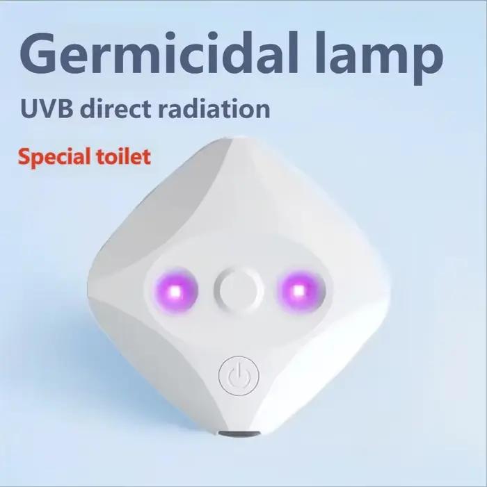 HOMEFISH Nouvelle Lampe de Stérilisation des Toilettes, Lampe de Désinfection Mini Portable, Stérilisateur USB Rechargeable pour la Maison