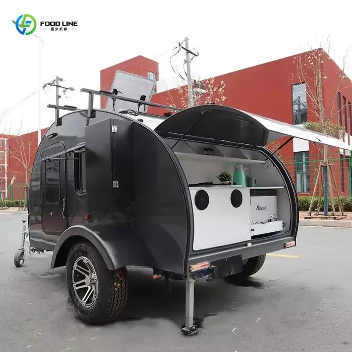 Mini-caravane personnalisée légère pour les voyages routiers et le camping