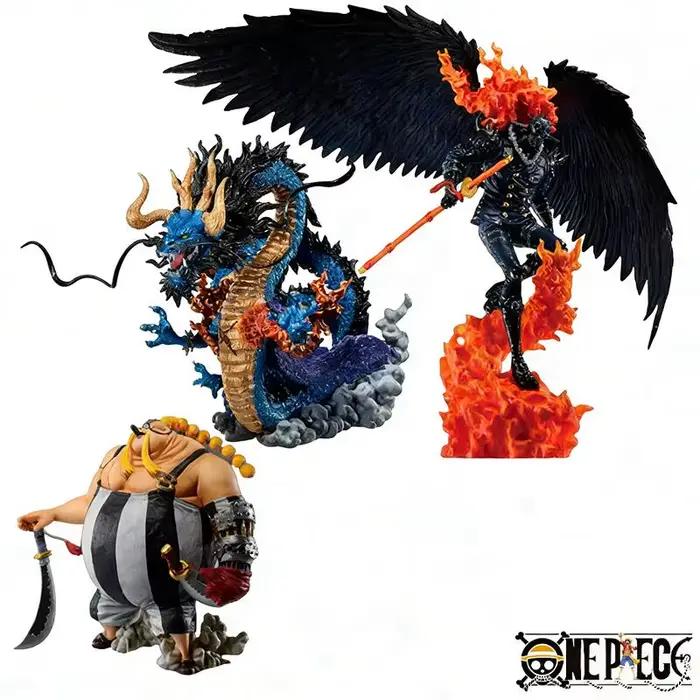 Bandai Original Banpresto ONE PIECE Ichiban Kuji KING Queen Kaidou Figurines d'action Anime Figuras Poupées de dessin animé Jouets Cadeaux