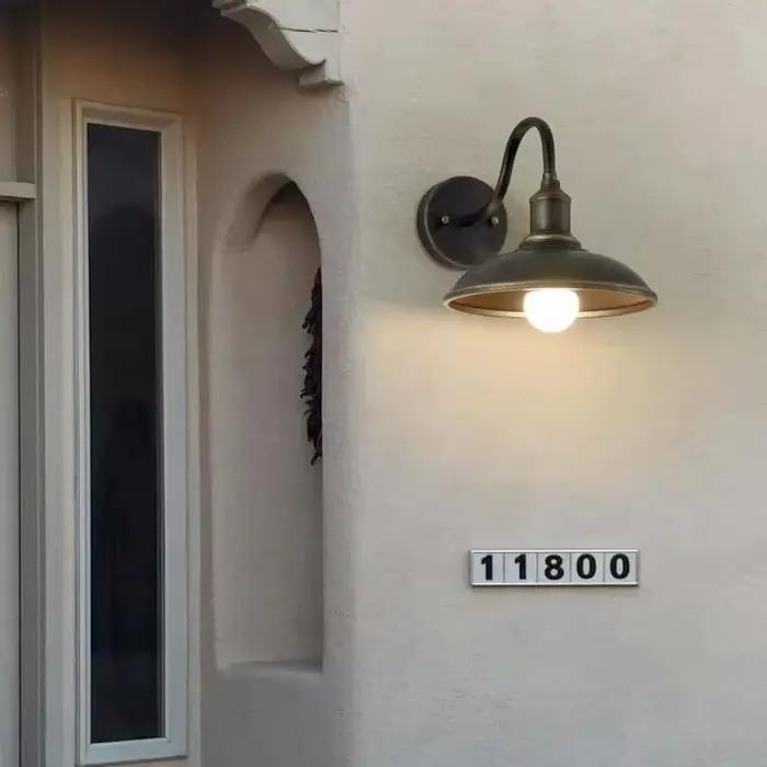 DARHYN Vintage mur LED lampe Style industriel Antique fer Art extérieur couloir lumière E27 pour Restaurant hall d'entrée couloirs