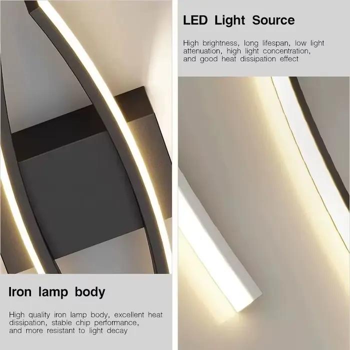Appliques murales LED modernes pour chambre à coucher, chevet, couloir, décoration intérieure, lampes murales LED AC85-265V